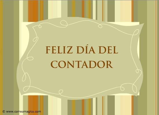 Tarjeta animada de Profesiones. Feliz Día del Contador.  /ecards/